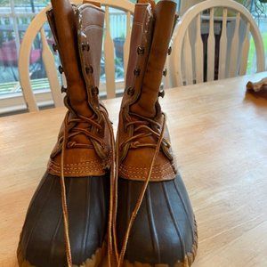 L.L. Bean Brown and Black Lace Up Boots